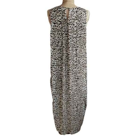 Banana Republic animal cheetah print maxi pleated shift tank dress - Picture 3 of 16